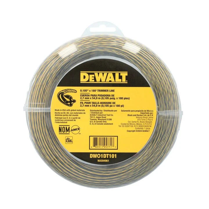 DEWALT 0.105 Inch x 180 Ft. Trimmer Line