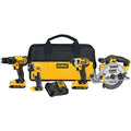 DEWALT 20V MAX 4-Tool Combo Kit Drill Driver, Impact, Circular Saw, and Flashlight