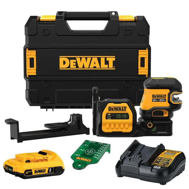 DEWALT 20V MAX 5 Spot Green Line Laser Cordless Kit