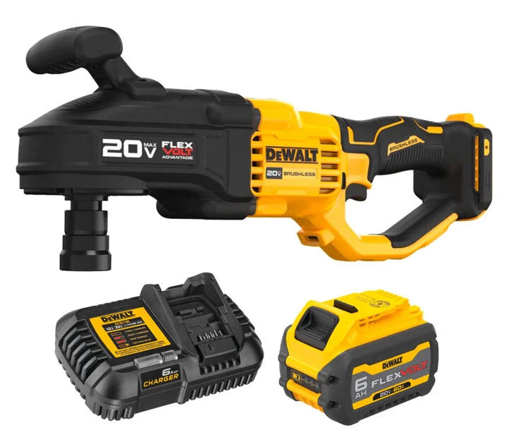 DEWALT 20V MAX 7/16 Inch Compact Stud and Joist Drill with FLEXVOLT Start Kit Bundle