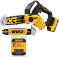 DEWALT 20V Max 8 Inch Brushless Pruning Chainsaw Kit Replacement Bar with Tip Guard & Pole Saw Chain Bundle