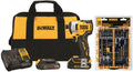 DEWALT 20V MAX Compact Brushless Impact Driver Kit & Rapid Load Accessory Set With Toughcase+ Bundle