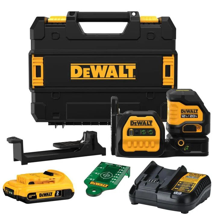 DEWALT 20V MAX Cross Line Green Laser Cordless Kit