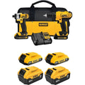 DEWALT 20V MAX Drill Driver/Impact Combo Kit & Battery Pack Bundle