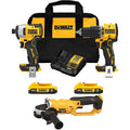 DEWALT 20V MAX Impact Driver, Hammer Drill & Cut-Off Tool 3 Tool Combo Kit Bundle
