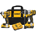 DEWALT 20V MAX POWER DETECT XR 1/2In Hammer Drill/Driver & Impact Driver Kit