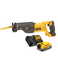 DEWALT 20V MAX Reciprocating Saw with POWERSTACK 20V MAX Battery & Charger Kit Bundle