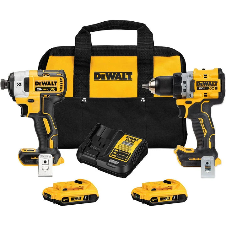 DEWALT 20V MAX XR 1/2in Drill/Driver & 1/4in Impact Driver Kit