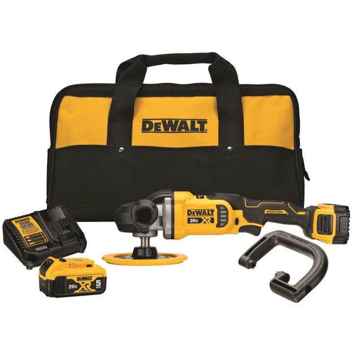 DEWALT 20V MAX XR 7 in (180mm) Cordless Variable Speed Rotary Polisher Kit