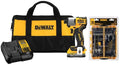 DEWALT 20V MAX* XTREME Brushless 1/4 Inch Impact Driver Drill Kit & Rapid Load Accessory Set with Toughcase Bundle