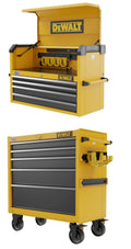 DEWALT 37 inch 4-Drawer Chest and 37 inch 5-Drawer Rolling Tool Cabinet Bundle