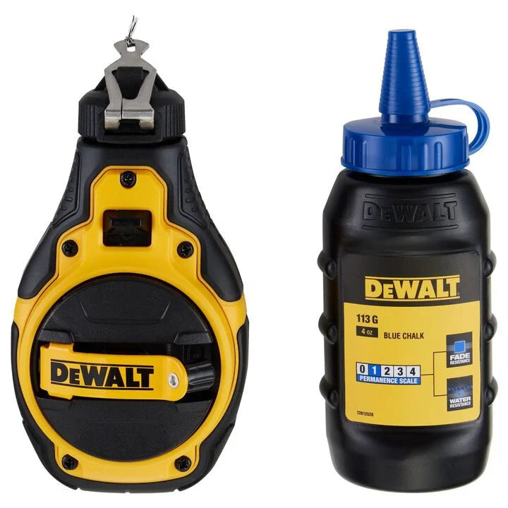 DEWALT Bi-Material Chalk Reel Kit, Blue