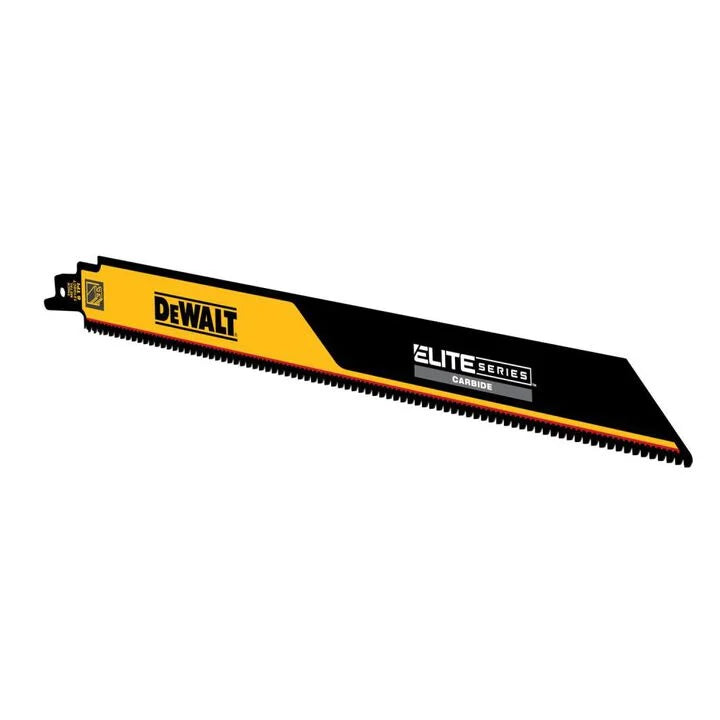 DEWALT ELITE SERIES Reciprocating Saw Blade 1pk Carbide Tipped 12in 8 TPI Metal Cutting