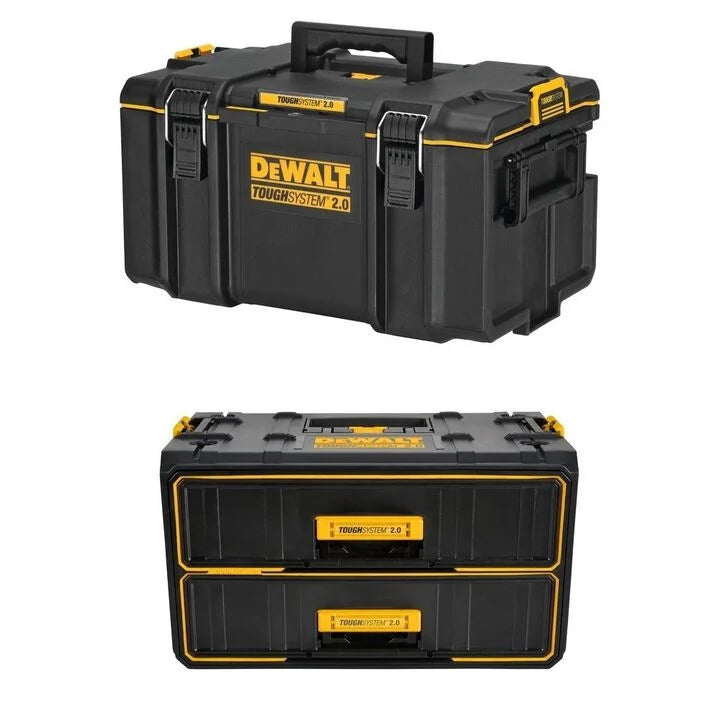 DEWALT ToughSystem 2.0 Large Toolbox & Two-Drawer Unit Bundle