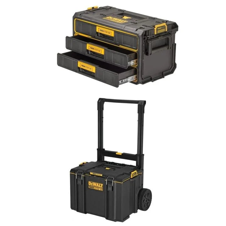 DEWALT ToughSystem 2.0 Rolling Toolbox & Three-Drawer Unit Bundle